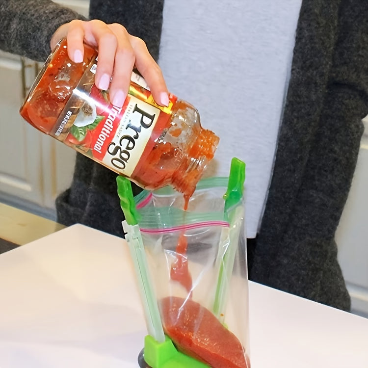 Retractable Kitchen Bag Holder Fresh-Keeping Bag Stand, Household Storage Rack