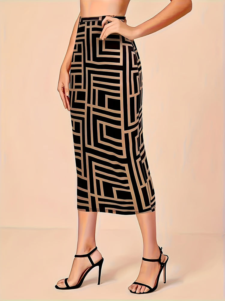 Plus Size Skirt, Women's Fashion, Spring Summer New, Wind Slit Design, Half Body Skirt, Temperament Style