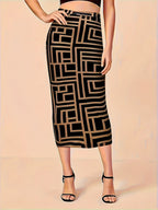 Plus Size Skirt, Women's Fashion, Spring Summer New, Wind Slit Design, Half Body Skirt, Temperament Style