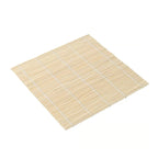 Bamboo Sushi Mat with White Finish, Non Stick Seaweed Rice Roll Curling, Style Kitchen Essential for Sushi Making