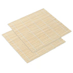 Bamboo Sushi Mat with White Finish, Non Stick Seaweed Rice Roll Curling, Style Kitchen Essential for Sushi Making