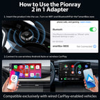 Android Auto Wireless Adapter, Plug Play CarPlay Wireless, New Wireless CarPlay Adapter, WiFi