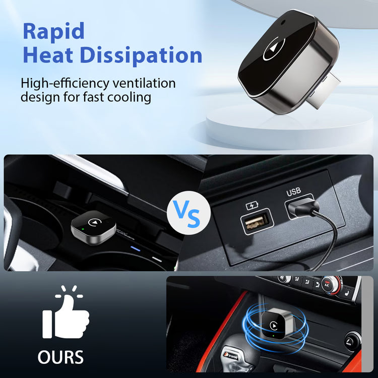 Android Auto Wireless Adapter, Plug Play CarPlay Wireless, New Wireless CarPlay Adapter, WiFi
