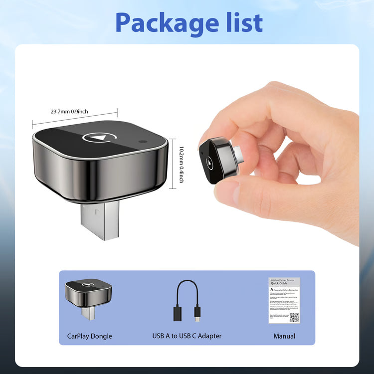 Android Auto Wireless Adapter, Plug Play CarPlay Wireless, New Wireless CarPlay Adapter, WiFi