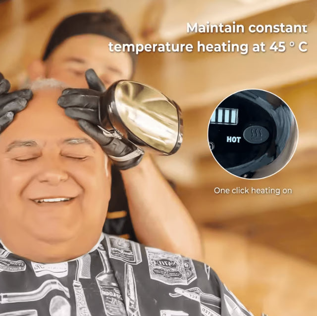 Cordless Heated Vibration Massager – USB Rechargeable Handheld Massager