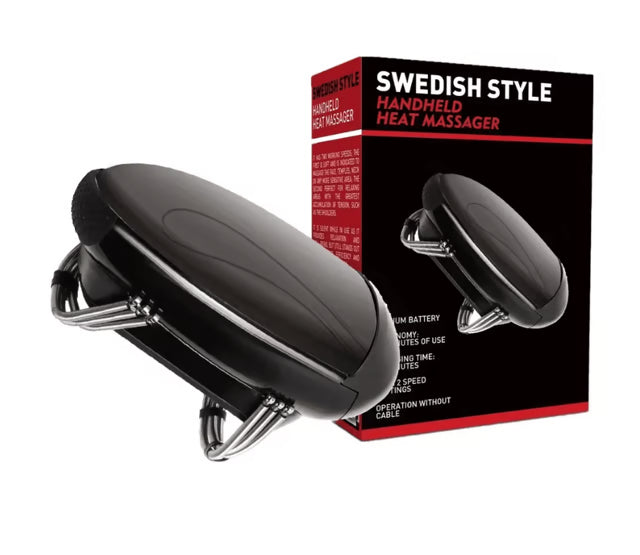 Cordless Heated Vibration Massager – USB Rechargeable Handheld Massager