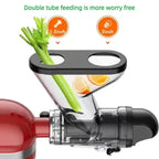Masticating Juicer Attachment for Stand Mixers, Slow Cold Press Juicer with Dual Feed Chute for Fruits and Vegetables